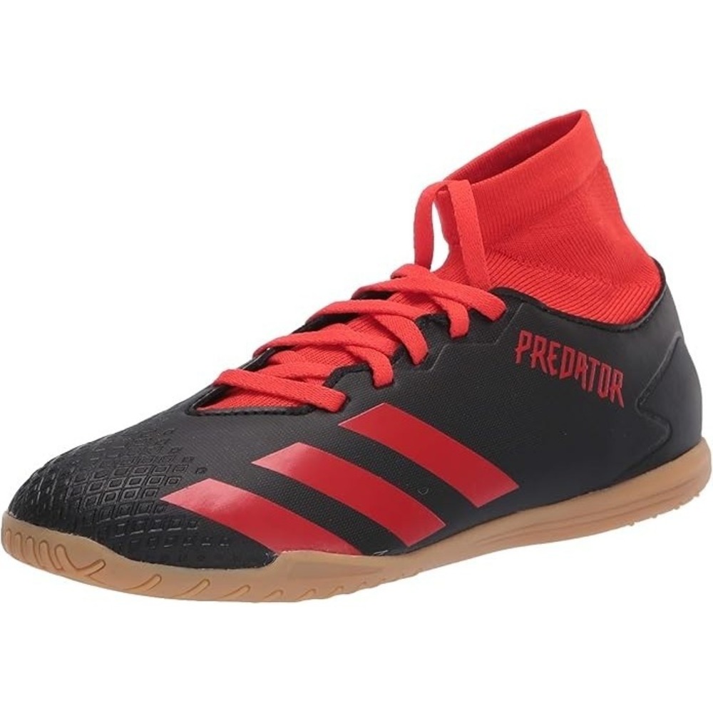 Adidas Predator 20.4 S Men's Indoor Soccer Shoes, Active Red-Black, Size 13.5